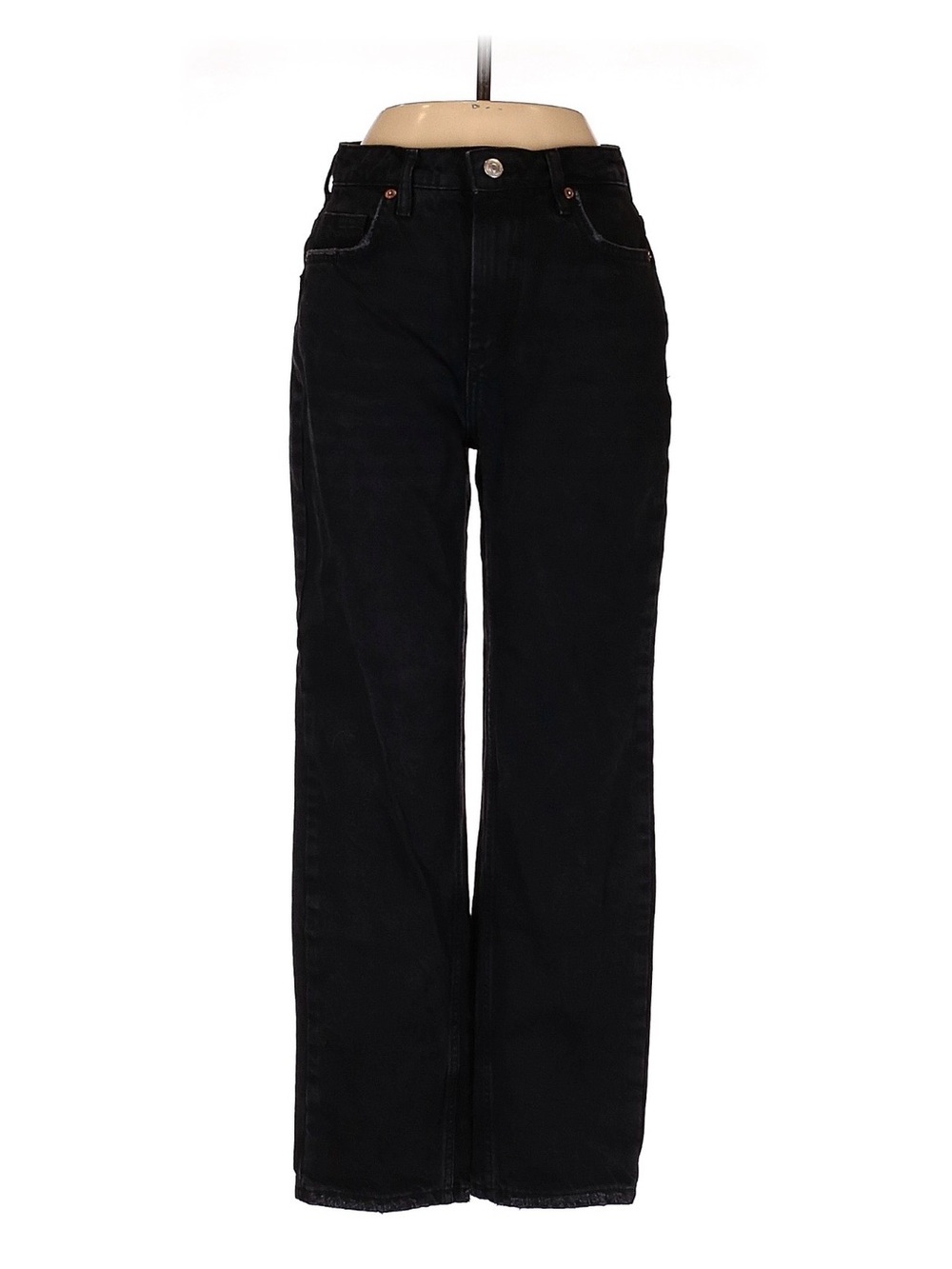 Free People, We The Free High-Rise Black Wide Leg Jeans